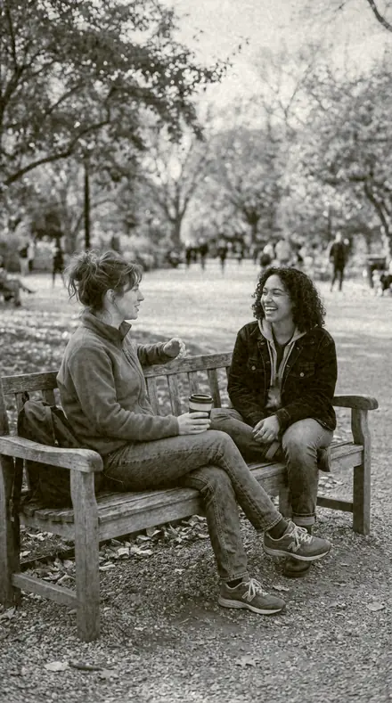 Albumen Print applied to The bench, filed with the family prints