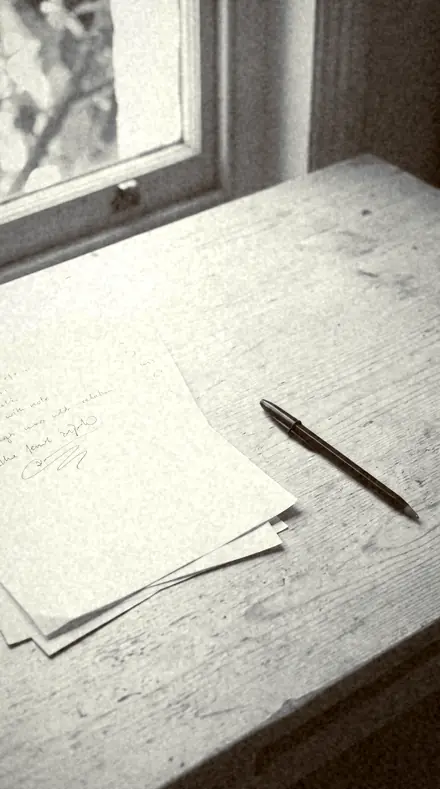 Vellum Print applied to Letters and papers, warmed on vellum